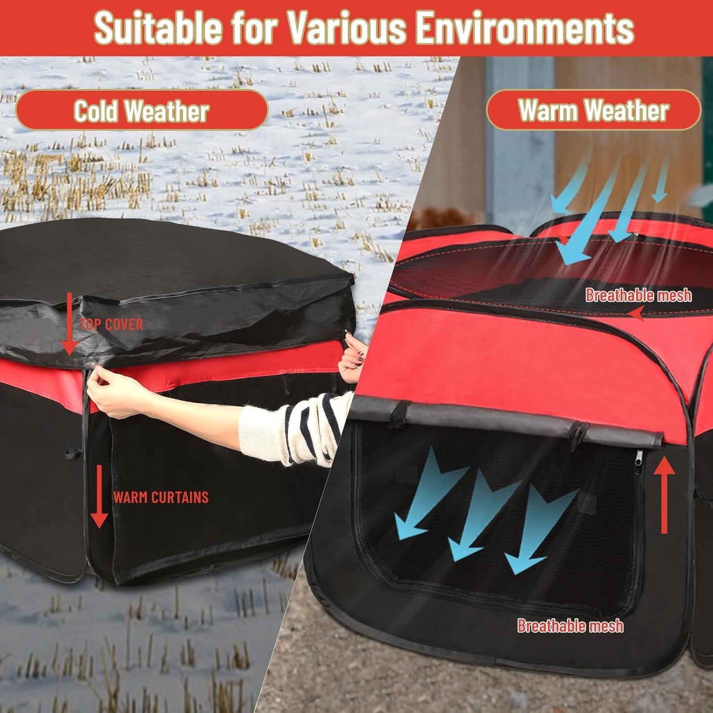 Chicken Brooder Tent Bundle | Chick Playpen Feeder Waterer Perch Kit