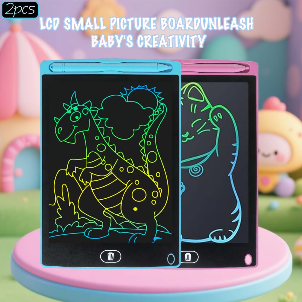 LCD Drawing Tablet, 8.5 Inch Reusable Doodle Pad for Kids, Battery-Powered Educational Toy