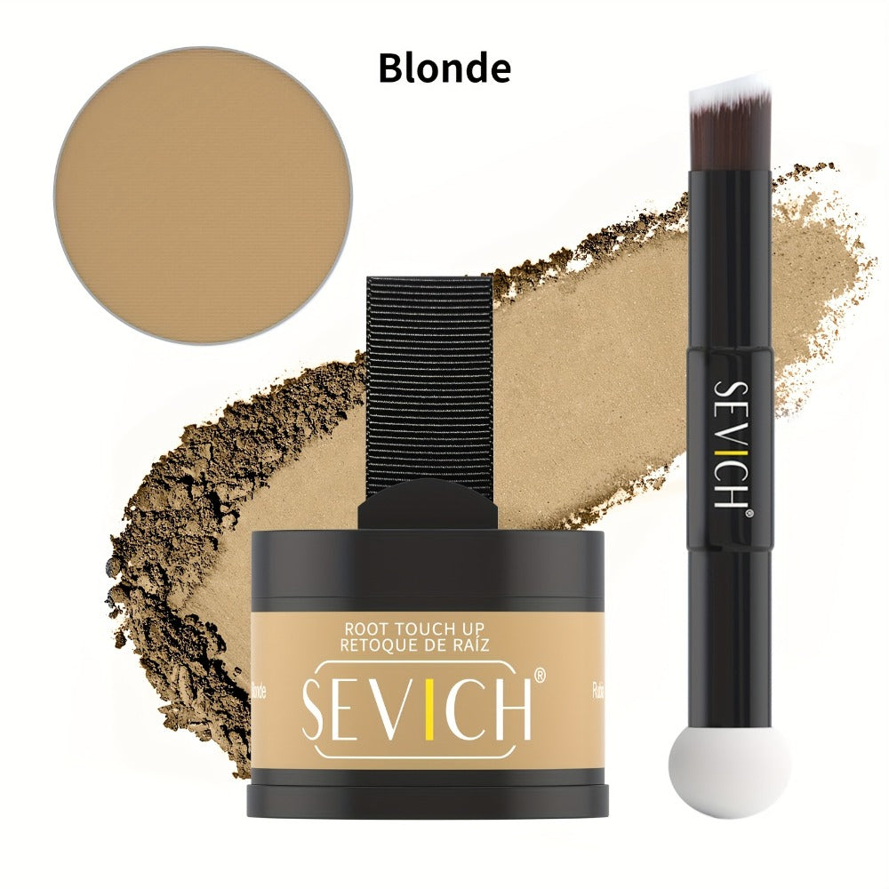 4 g plus 4 g Hair Root Touch-Up Powder Kit with Refill, Brush and Eight Checkout Options for Daily Use