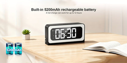 2K WiFi Clock Camera for Home, 5GHz & 2.4GHz Dual Band Wireless Indoor Security Camera, Nanny Cam Baby Monitor Dog Camera, Full Color Night Vision, Motion Detection, Two-Way Talk, Hidden Design