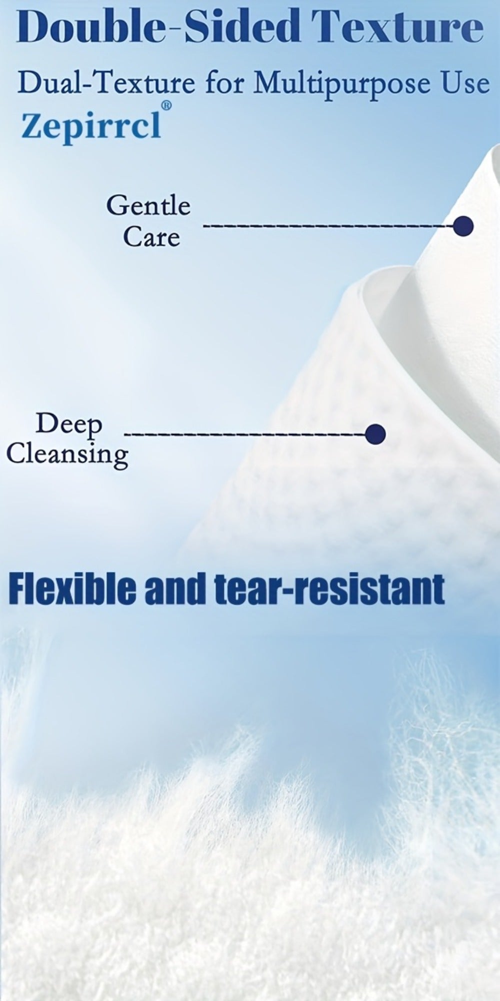 Extra Large Disposable Facial Cleansing Tissues 26×30cm – Thickened Ultra-Soft Cotton Wipes for Face Washing & Makeup Removal, Gentle for All Skin Types, 40/120/240 Pcs