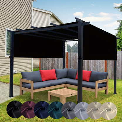 Pergola Replacement Canopy Panel in Eight Colors and Three Lengths for 24 Checkout Options