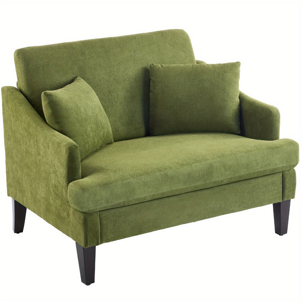 33.5-Inch Oversized Accent Chair with Memory Foam, Bedroom Reading Chair for Living Room detail image - detail view 11