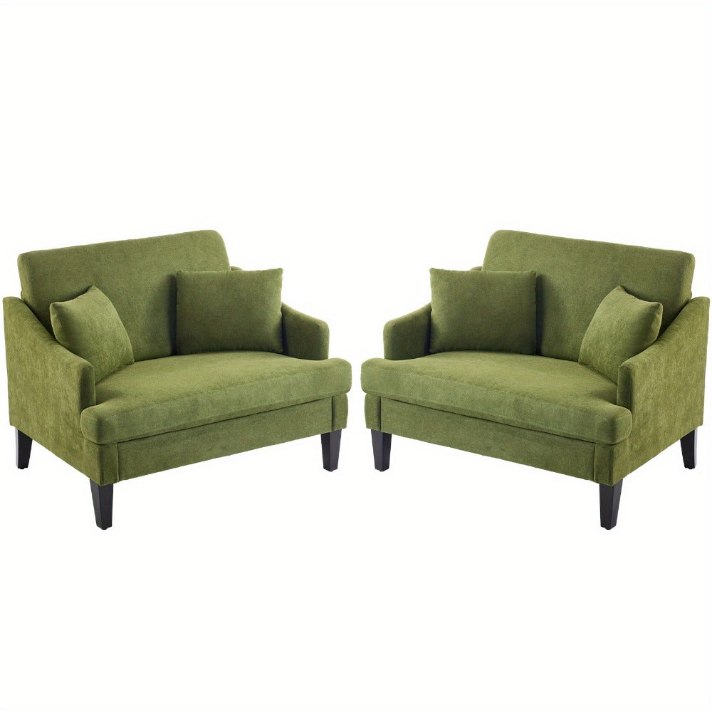 33.5-Inch Oversized Accent Chair with Memory Foam, Bedroom Reading Chair for Living Room detail image - detail view 13