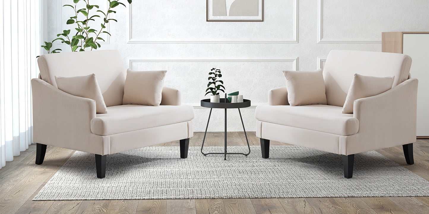 33.5-Inch Oversized Accent Chair with Memory Foam, Bedroom Reading Chair for Living Room detail image - detail view 35