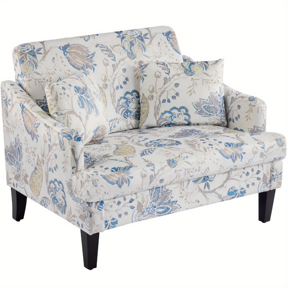 33.5-Inch Oversized Accent Chair with Memory Foam, Bedroom Reading Chair for Living Room detail image - detail view 7