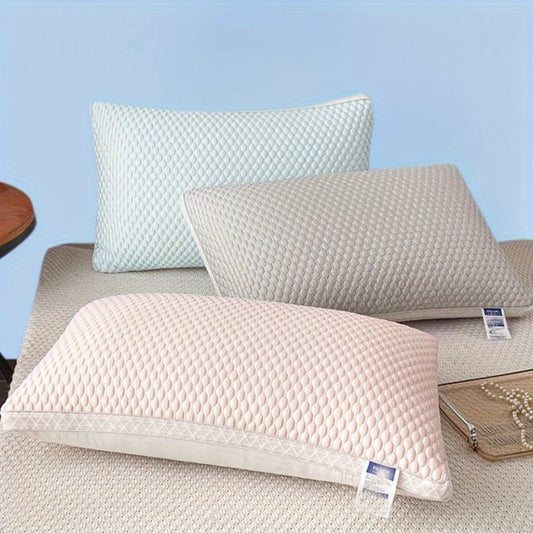 Bed Pillows Set of 2 - Soft Hotel Quality Sleeping Pillow with Neck Support, Cooling Comfort Polyester Fill for Home Bedroom Dorm, Standard Size Sleep Pillow - Blue Gray Pink Indigo