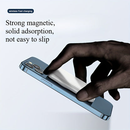 Slim Pocket Magnetic Power Bank 5000mAh 10000mAh with LED Display Wireless Charging Type-C Micro USB Input Fast Charge Battery Pack for iPhone 16 15 14 13 12 Samsung Android Travel