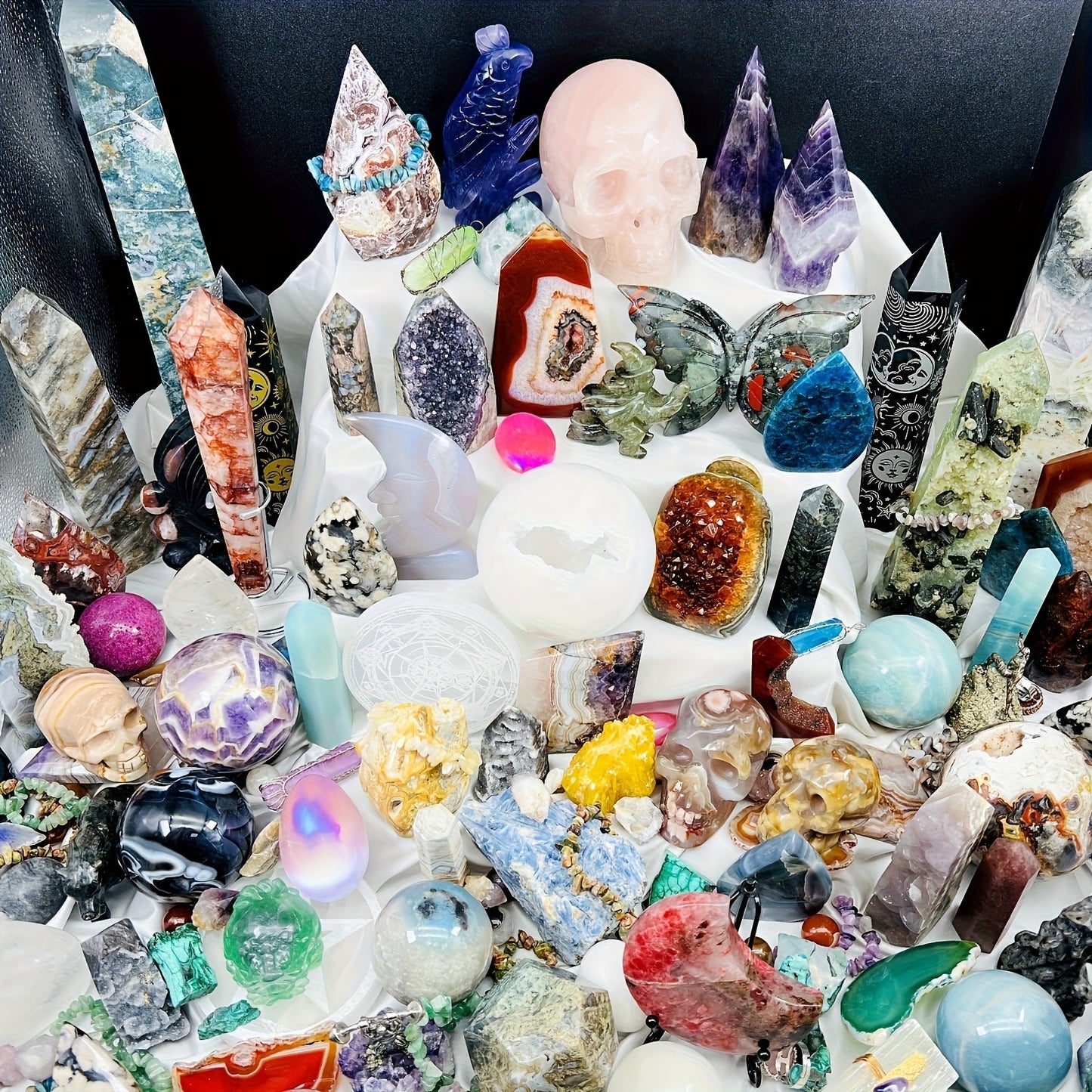 Bohemian Luxury Crystal Collector Box Gift Set - Romantic Home Decor & Holiday Gift for Parents, Friends | Christmas, Valentine's Day, Mother's Day