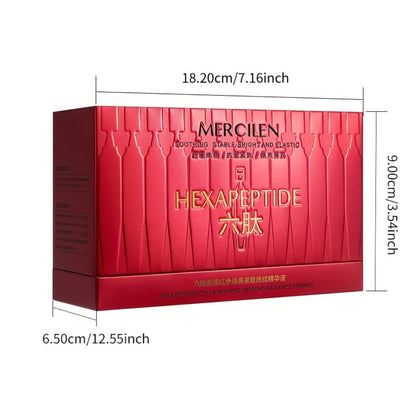 Face Serum Mercilen Red Ginseng 6-Peptide Collagen Ampoule Box with 30 Individually Packed Portions