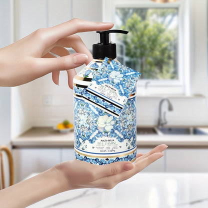 Liquid Hand Soap with Floral Press Bottle, 21.3 fl oz, Scented Hand Wash in Lavender, Grapefruit