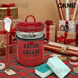 Red With Leak-proof Mesh Scraper Spatula Cleaning Sponge Set