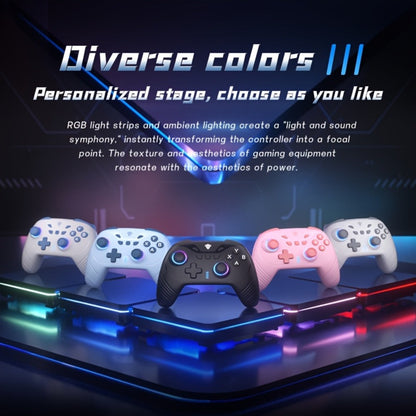 2.4G Wireless PC Controller with Hall Effect Joystick & Trigger, RGB Lighting & Vibration – Compatible with Windows PC, Android, Nintendo Switch & Steam, Anti-Drift Gamepad Not Compatible with Xbox