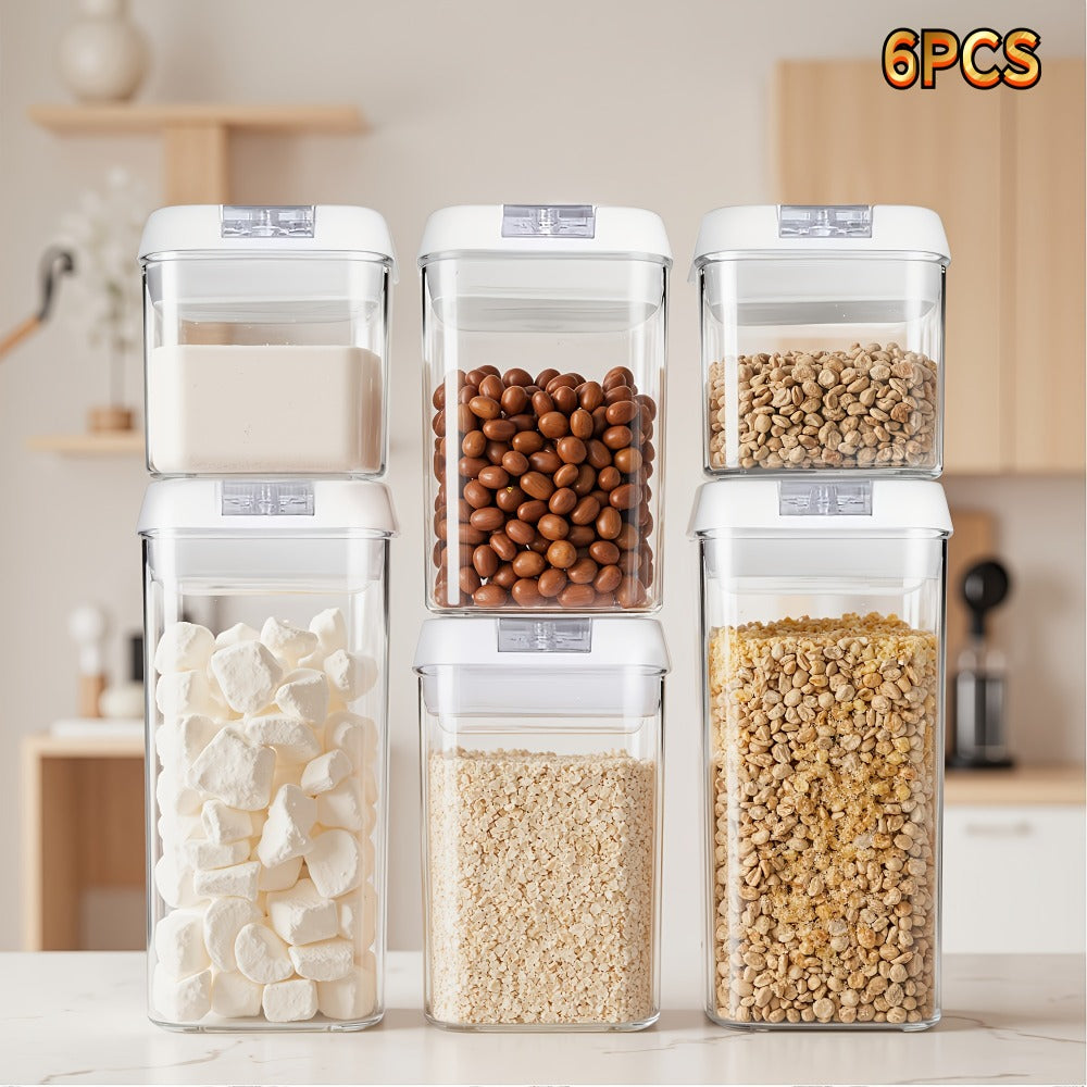 Plastic Food Storage Containers with Lids - Leak Proof Airtight Kitchen Organizer Set for Home Cooking, Dining and Outdoor Meals