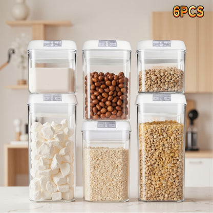 Plastic Food Storage Containers with Lids - Leak Proof Airtight Kitchen Organizer Set for Home Cooking, Dining and Outdoor Meals