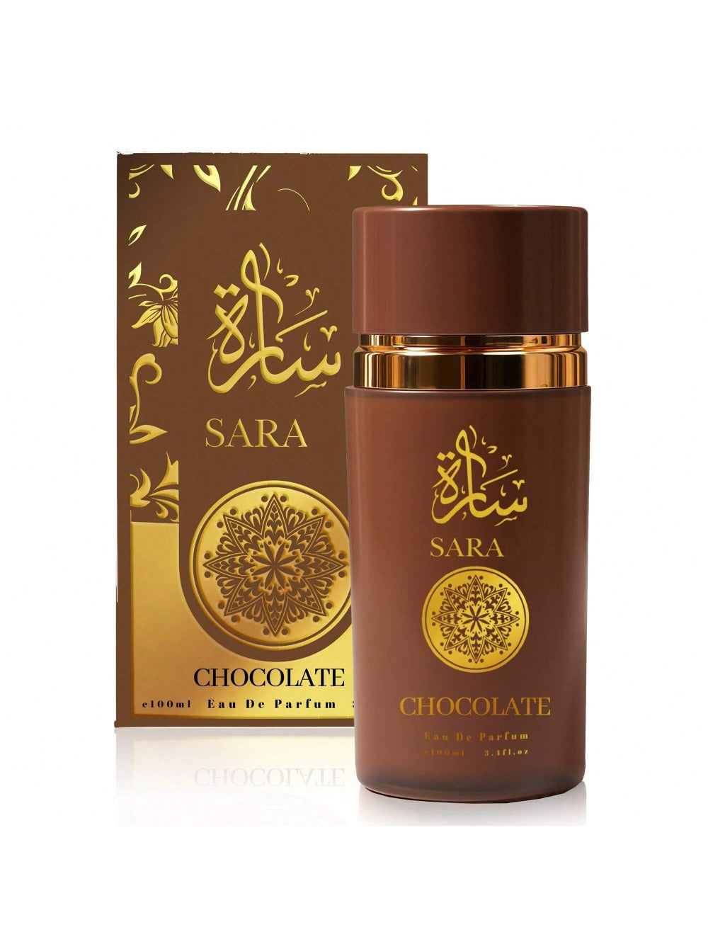 Women's Perfume Sarah Chocolate Gourmand Eau de Parfum — Long Lasting Sweet Floral Fragrance 3.4 oz | Cocoa, Vanilla & Amber | Romantic Gift for Her