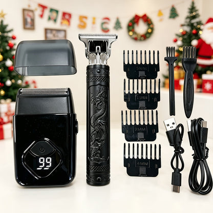 Hair Clippers & Trimmers BLUTOOL Blue or Black Multi-Tool Sets with LCD Displays, USB Charging and Three Models