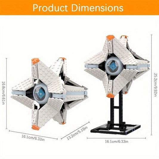 Game-Inspired Shell Building Block Model Set 378pcs LA0137 – Collectible Brick Kit with Display Stand, Adjustable ABS Plastic, Lightfall Compatible, Birthday Christmas Gift for Teens Adults Gamers
