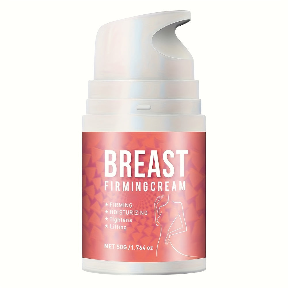 Body Cream 50g Pump Bottle with Jojoba Oil, Honey, Caffeine and Shea Butter for Bust and Chest Massage