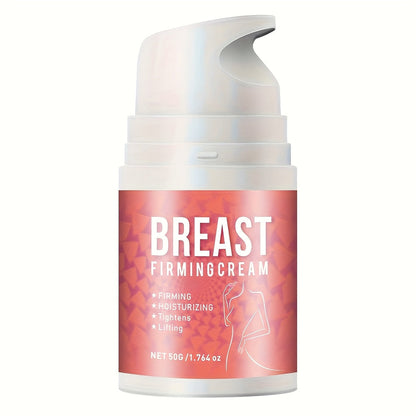 Body Cream 50g Pump Bottle with Jojoba Oil, Honey, Caffeine and Shea Butter for Bust and Chest Massage