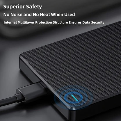 4TB Portable USB 3.0 Hard Drive in Slim Black RUSHBGM Enclosure for Desktop and Travel Storage