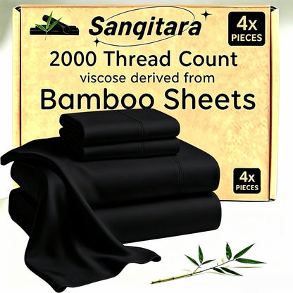 Bamboo-Blend-Style Fitted Sheet in Seven Colors and Twin, Full, Queen or King Checkout Sizes