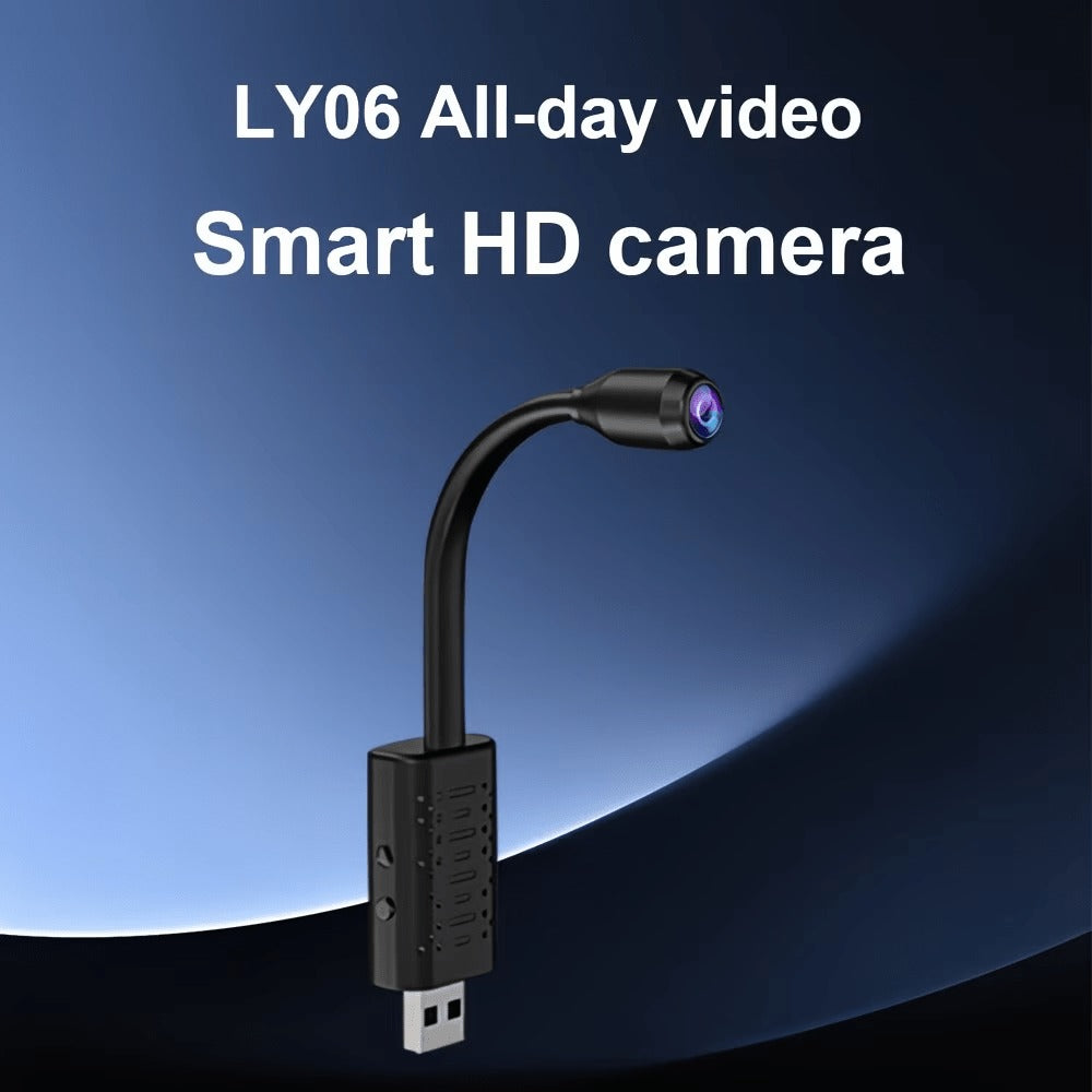 Security Camera Mini 1024P Three-Pack with AP Hotspot, Flexible Lens, Plug-In Power and Motion Detection