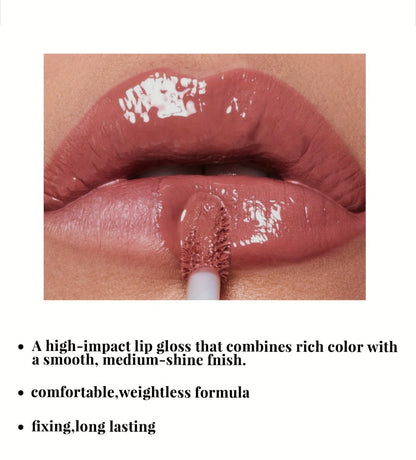 Lip Gloss Set by Leaf Poem with 12 Mixed Lip Colors, Slim Tube Applicators and Presentation Box