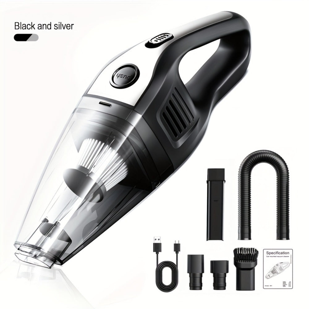 Wireless Car Vacuum Cleaner 5000PA - USB Charging, One-Click Dust Empty, 2000mAh Rechargeable, 40dB Low Noise, Portable Handheld Auto Vacuum for Cars, Home, Office & Pet Hair, 6 Colors