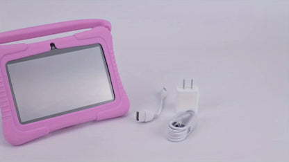 Kids Tablet 7 Inch with Android, 2GB RAM, 16GB or 32GB Built-In Storage, Parental Controls and Silicone Case