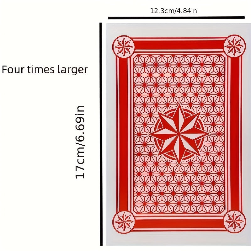 54-Card Giant Playing Card Deck in 4x or 6x Jumbo Size with Two Jokers for Parties and Family Game Nights