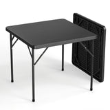 Black-non-foldable Table top