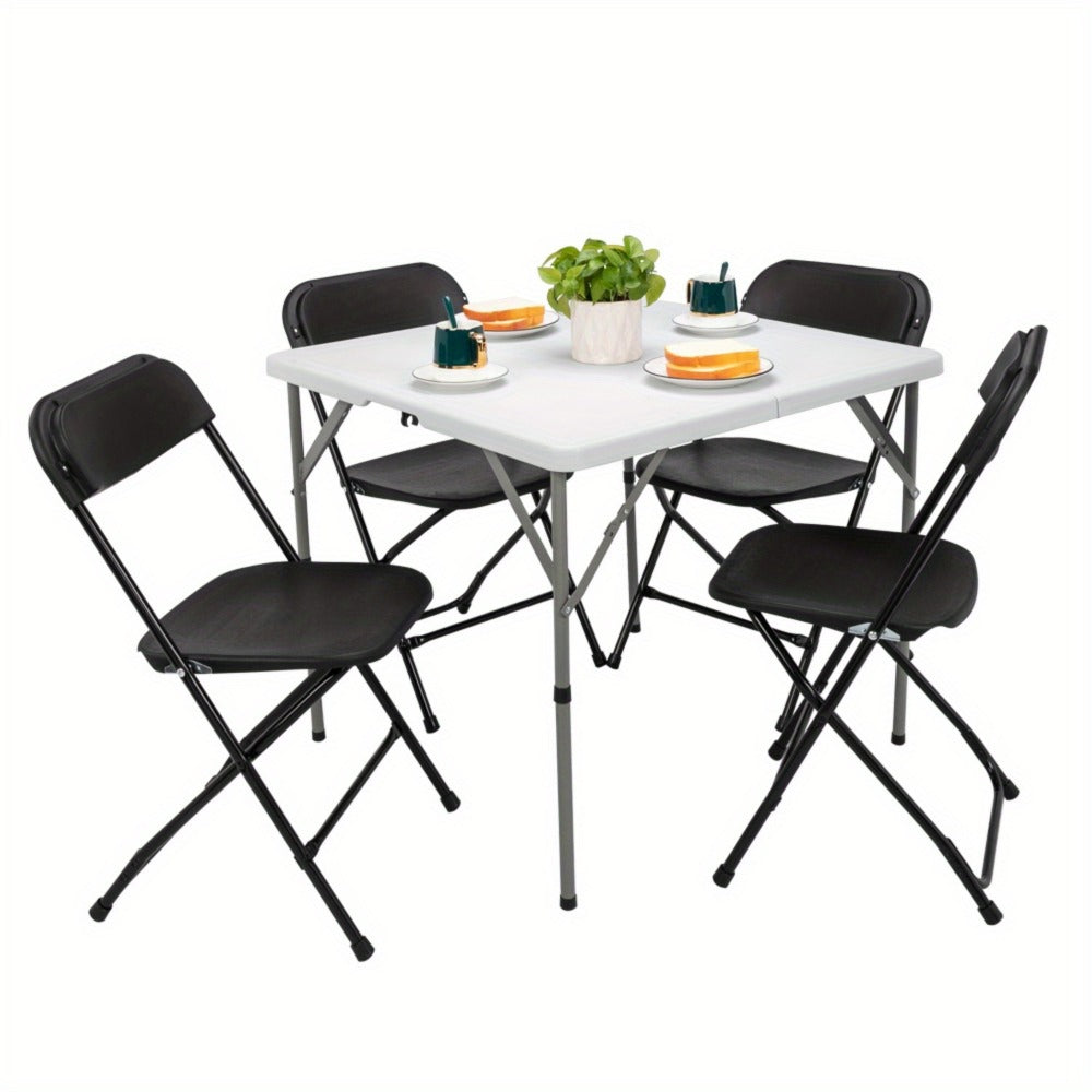34-Inch Metal Folding Table with Waterproof Protection and Tool-Free Assembly for Kitchen detail image - detail view 13