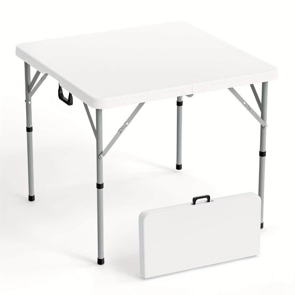 34-Inch Metal Folding Table with Waterproof Protection and Tool-Free Assembly for Kitchen detail image