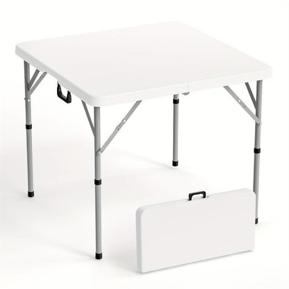 34-Inch Metal Folding Table with Waterproof Protection and Tool-Free Assembly for Kitchen detail image