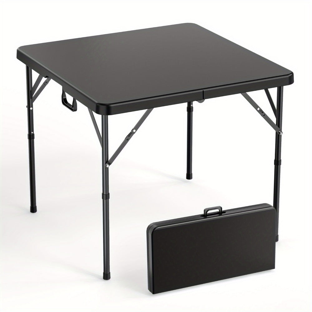 Folding Table, 34 Inch Square Folding Card Table with HDPE Tabletop & Sturdy Metal Frame shown in the main product view
