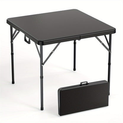 Folding Table, 34 Inch Square Folding Card Table with HDPE Tabletop & Sturdy Metal Frame shown in the main product view