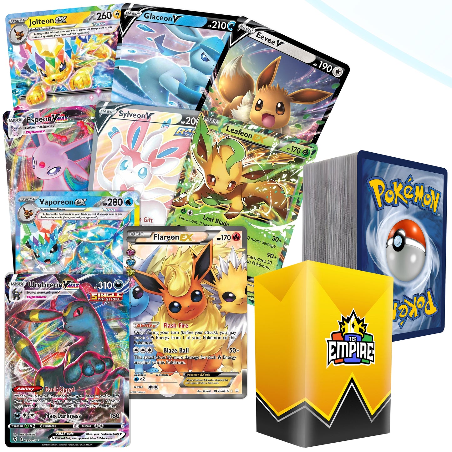 Trading Card Game 100-Plus Character Evolution Assortment with Included Yellow Storage Box