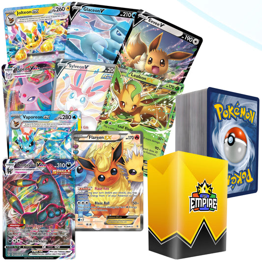 Trading Card Game 100-Plus Character Evolution Assortment with Included Yellow Storage Box