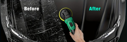 Cordless Buffer Polisher Kit 20V – 6-Speed 3634RPM Car Polisher with 24 Accessories & 2x2000mAh Batteries