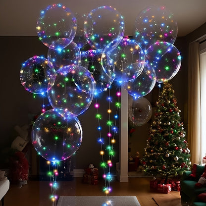 LED Light Up Bobo Balloons with LED String Lights 20pcs Party Decoration Kit – Birthday Wedding Christmas Easter Graduation Decor