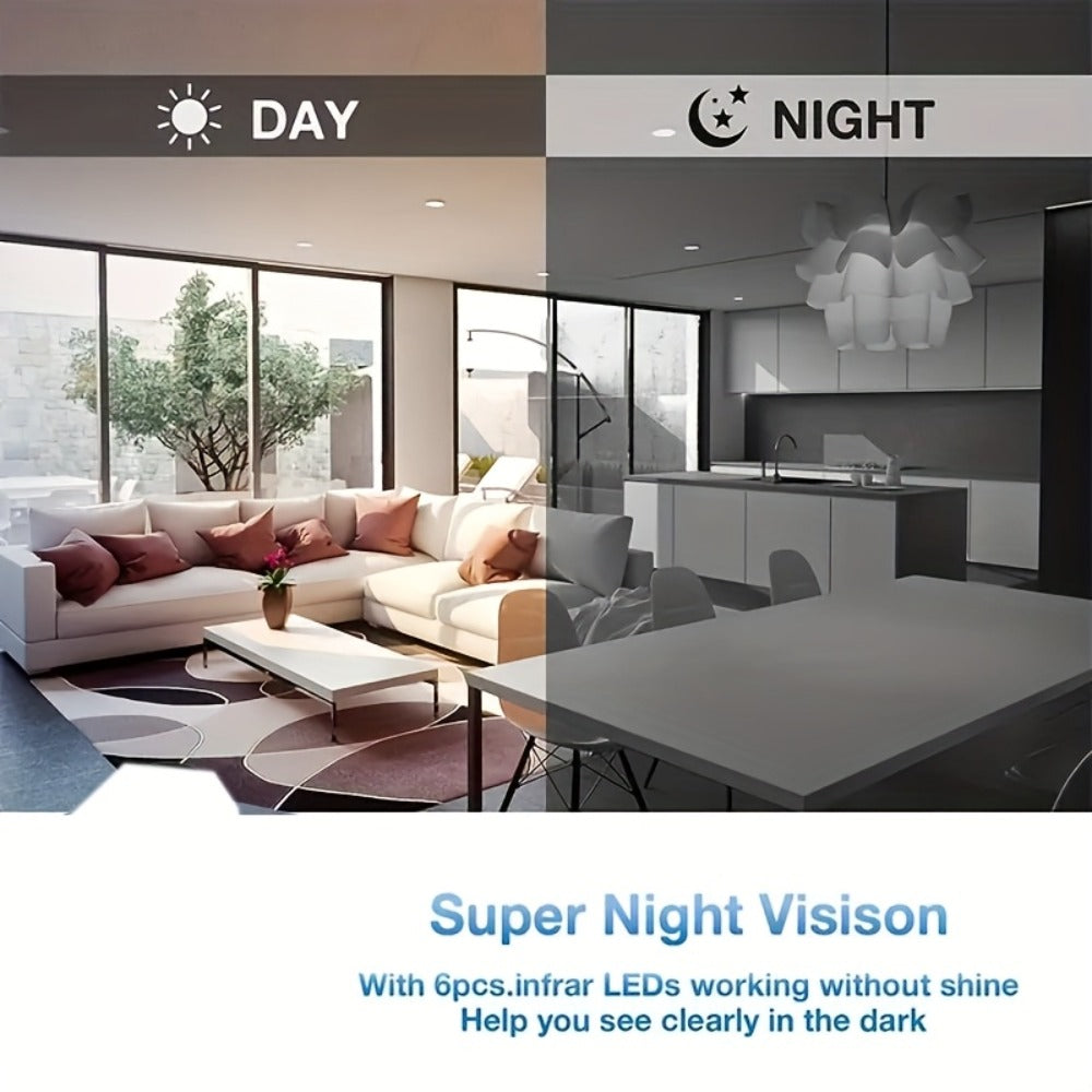 Security Camera Mini 1080P Pan-Tilt Model with Dual-Band WiFi, Infrared Night Vision and 7, 10 or 20-Day Standby Options