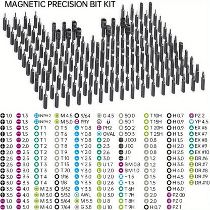 180-in-1 Precision Screwdriver Set, Magnetic Professional Kit for Laptop, Phone, Camera, Tablet, Game Console & Glasses