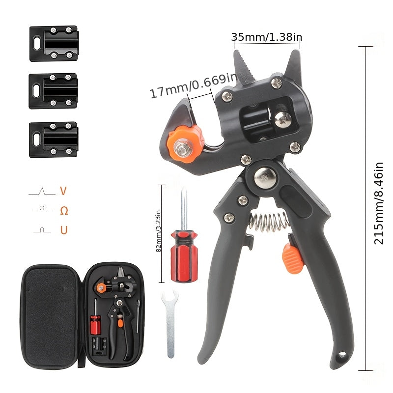 Grafting Pruning Shears Professional Garden Grafting Tool, Branch Cutter Secateur & Grafting Scissors for Fruit Tree Vaccination, Farming & Plant Propagation