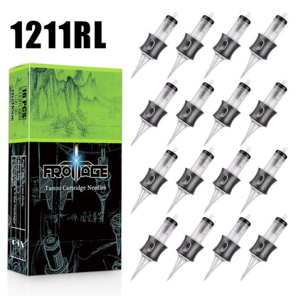 Tattoo Needle Cartridge Set 26 Sizes Integrated High Transparency Tips Round Liner Shader Curved Magnum M1 RL RS CM Disposable for Professional Artists & Beginners