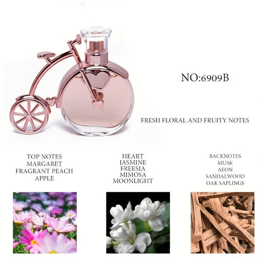 Womens Perfume Eau de Parfum Long Lasting Floral Fruity Fragrance 50ml - Romantic Date Night Party Gift Scent for Women QZ 6909B
