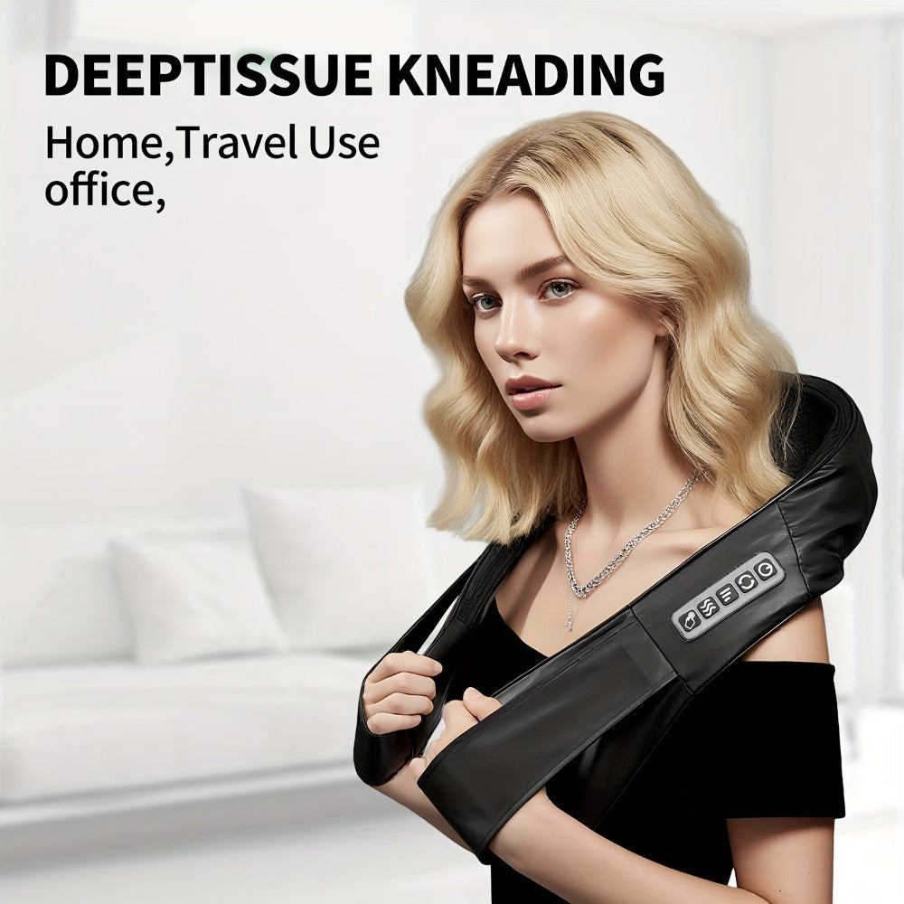 Acupressure Massager – Electric Acupoint Deep Kneading Neck & Shoulder Massager for Back, Waist, Legs, Feet & Muscles, Portable Full Body Relief Device, Ideal Gift for Parents, Seniors, Men & Women