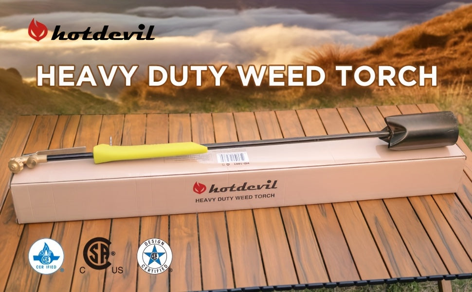 Propane Weed Torch | Flame Weeder Ice Melter Outdoor Roof Driveway