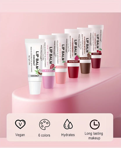 30-Piece Lip Gloss Gift Box Set — 6 Glossy Shades Moisturizing Waterproof Anti-Transfer Liquid Lipstick, High-Shine Long-Lasting Lip Color for Women, Pink Gift Box