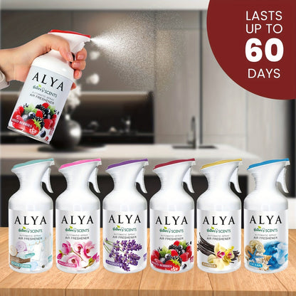 Aromatherapy Air Freshener Spray 6 Scents, Lavender Vanilla Ocean Magnolia for Entryways, Bedrooms and Living Spaces
